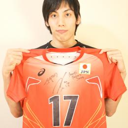 全日本代表ユニホームシャツ (赤)(越川優が全日本代表チームで着用)