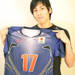 全日本代表ユニホームシャツ (青)(越川優が全日本代表チームで着用)